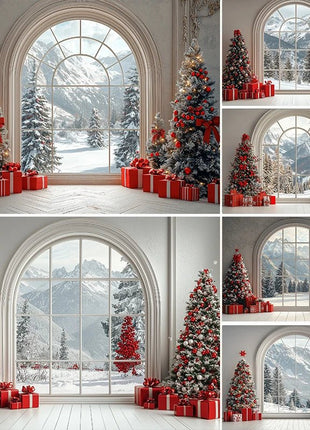 Backdrops Christmas Tree Xmas Holiday Background - MimiStylez