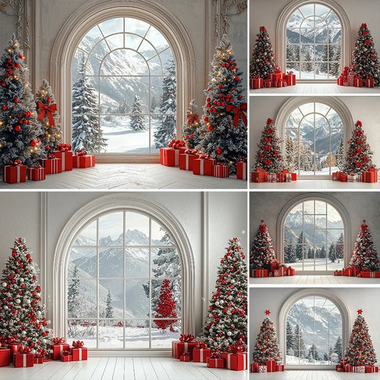 Backdrops Christmas Tree Xmas Holiday Background - MimiStylez