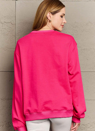 Simply Love Full Size CIAO！Round Neck Sweatshirt - MimiStylez