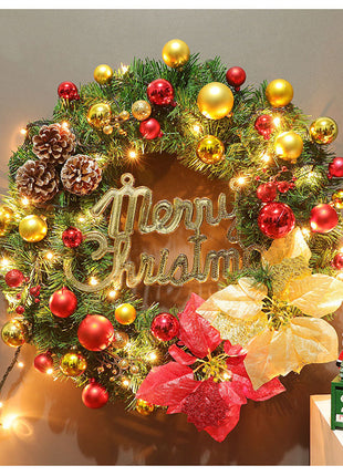 9FT Christmas Garland, Pre lit