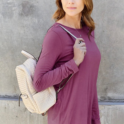 Basic Bae Full Size Round Neck Long Sleeve Top - MimiStylez