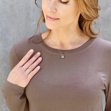 Basic Bae Full Size Round Neck Long Sleeve Top - MimiStylez