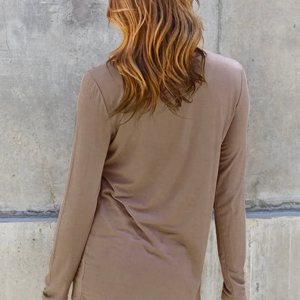 Basic Bae Full Size Round Neck Long Sleeve Top - MimiStylez