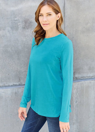 Basic Bae Full Size Round Neck Long Sleeve Top - MimiStylez