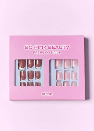 SO PINK BEAUTY Press On Nails 2 Packs - MimiStylez
