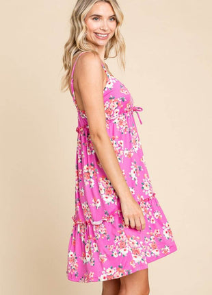 Culture Code Full Size Floral Ruffled Cami Dress - MimiStylez
