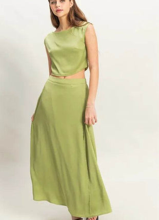 HYFVE Sleeveless Top and Maxi Skirt Set - MimiStylez