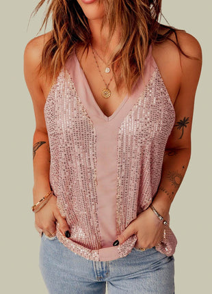 Sequin Racerback Tank - MimiStylez