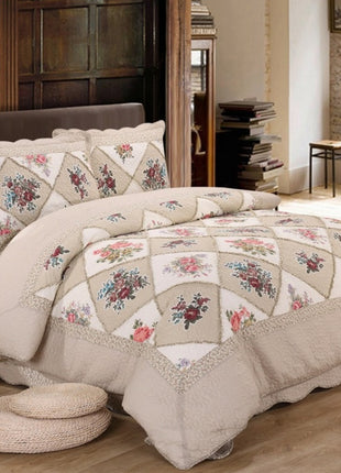 Washed Pure Cotton Thickened Non-slip Pure Cotton Quilt Three-piece Set