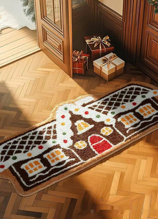 Christmas Rug - Cashmere Irregular Shape Hallway Mat