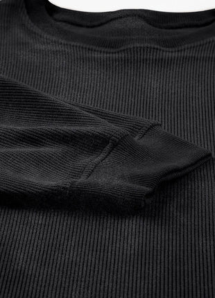 Plus Size Heart Sequin Round Neck Sweatshirt - MimiStylez