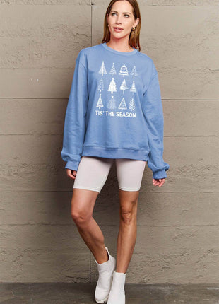 Simply Love Full Size Christmas Tree Graphic Sweatshirt - MimiStylez
