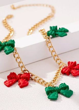 Bow Charm Chain Necklace - MimiStylez