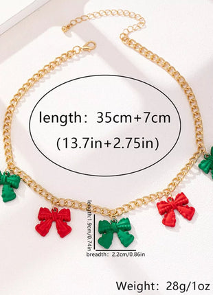 Bow Charm Chain Necklace - MimiStylez