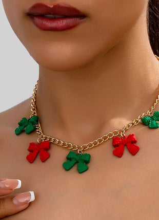 Bow Charm Chain Necklace - MimiStylez
