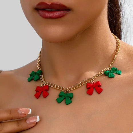 Bow Charm Chain Necklace - MimiStylez