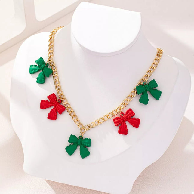 Bow Charm Chain Necklace - MimiStylez