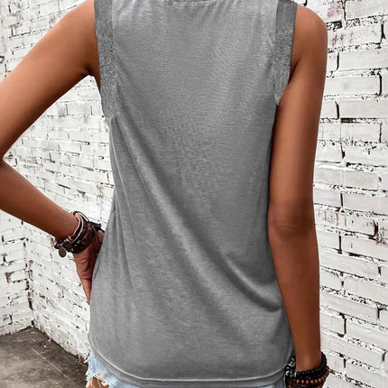 Breathable V - Neck Ribbed - Band Tank Top - MimiStylez