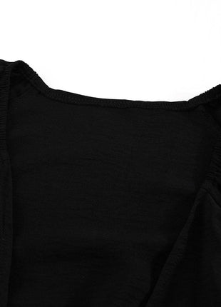 Tied Flounce Sleeve Plunge Romper - MimiStylez