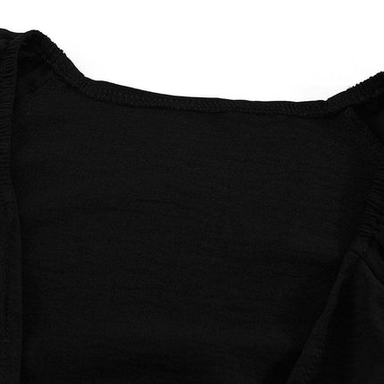 Tied Flounce Sleeve Plunge Romper - MimiStylez