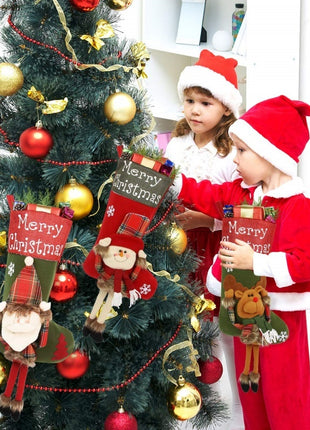 Xmas Big Stockings Set Decorations