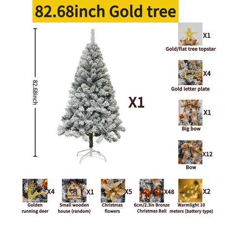 7FT Pre Decorated Christmas Tree