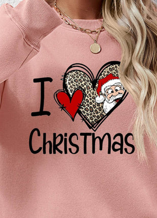 CHRISTMAS Graphic Round Neck Sweatshirt - MimiStylez