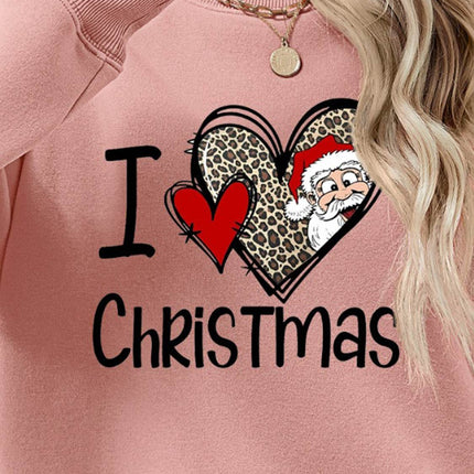 CHRISTMAS Graphic Round Neck Sweatshirt - MimiStylez
