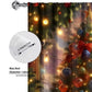 2PCs Christmas Curtain 3D Printing Curtain