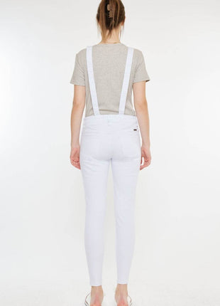 Kancan Distressed Skinny Denim Overalls - MimiStylez