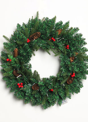 Christmas Pre Lit Wreath Decoration - 30cm, 40cm, 50cm