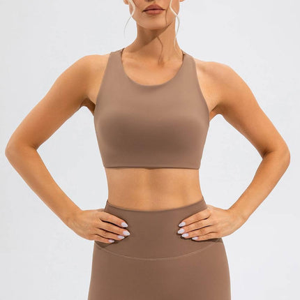 Round Neck Cutout Cropped Active Tank - MimiStylez