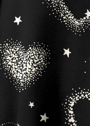 Heart Printed V-Neck Tank - MimiStylez