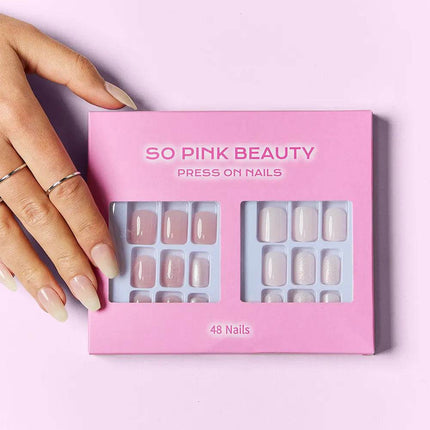SO PINK BEAUTY Press On Nails 2 Packs - MimiStylez
