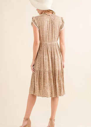 And The Why Boho Printed Tiered Maxi Dress - MimiStylez