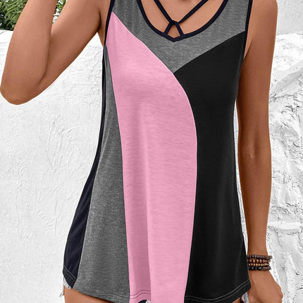 Color Block Tank Top - MimiStylez