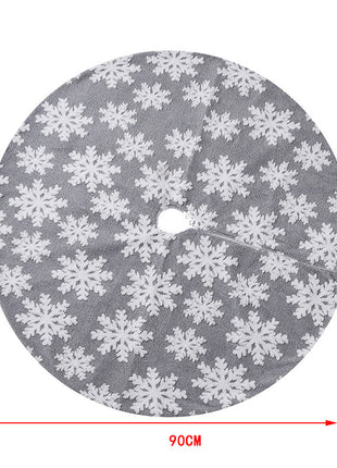 Plush Christmas Tree Bottom Apron Holiday Party Decoration