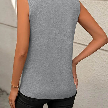 Round Neck Sleeveless Tank - MimiStylez