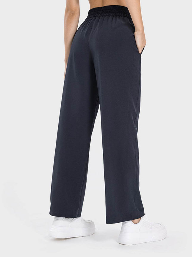 Drawstring Pocketed Active Pants - MimiStylez
