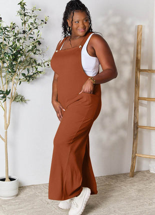 Double Take Full Size Wide Strap Overall with Pockets - MimiStylez