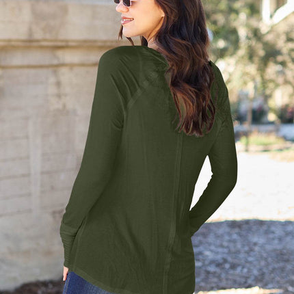 Basic Bae Full Size Round Neck Long Sleeve T-Shirt - MimiStylez