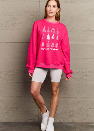 Simply Love Full Size Christmas Tree Graphic Sweatshirt - MimiStylez
