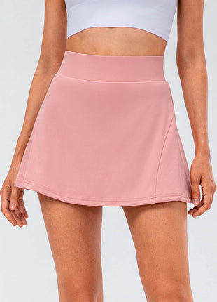 High Waist Pleated Active Skirt - MimiStylez