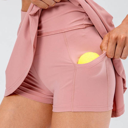 High Waist Pleated Active Skirt - MimiStylez