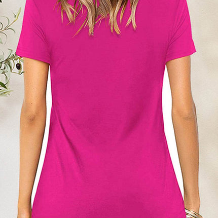 Crisscross Short Sleeve T-Shirt - MimiStylez