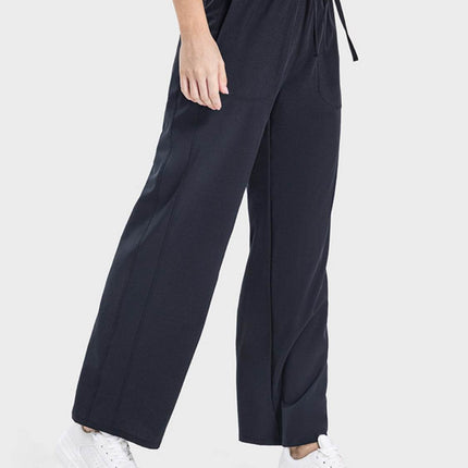 Drawstring Pocketed Active Pants - MimiStylez