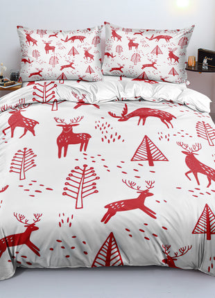 Christmas Series Duvet Three-piece Set