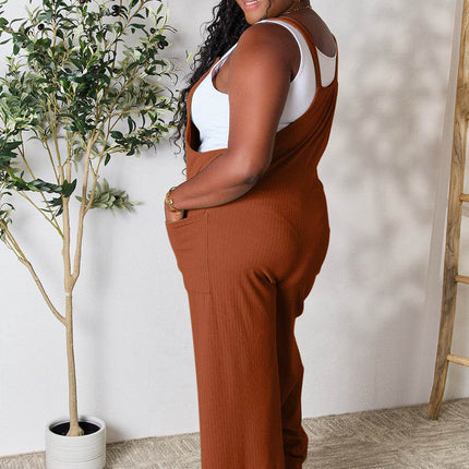 Double Take Full Size Wide Strap Overall with Pockets - MimiStylez
