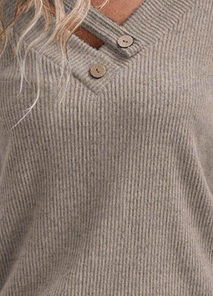 V-Neck Short Sleeve Top - MimiStylez