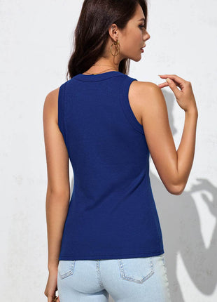 Solid Round Neck Tank - MimiStylez